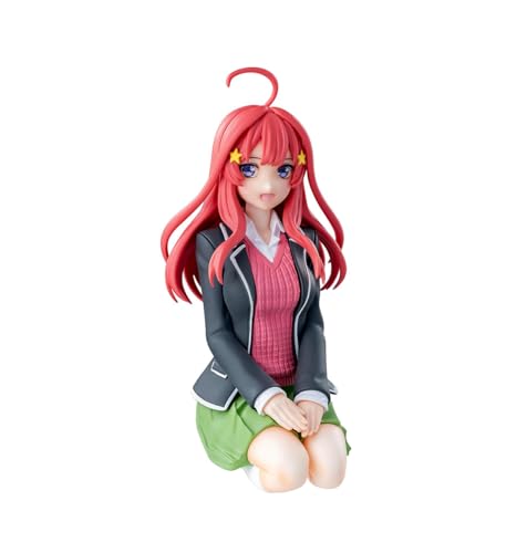 Xinnice Itsuki Nakano Figur, Anime Mädchen Figures Sitting, Cute Manga Girl Action Figuren, Collectible Modell Statue, Desktop Auto Ornamente, 11cm von Xinnice