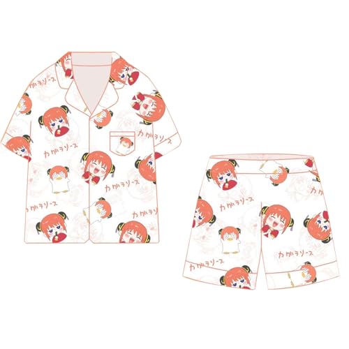 Xinnice Kagura Anime Pyjama Set Kurzarm Shorts Kagura T-Shirt 3D-Druck Schlafanzug Niedliche Loungewear für Damen Herren Xinnice Kagura Anime Pyjama Set Kurzarm Shorts Kagura T-Shirt 3D-Druck Schlafanzug Niedliche Loungewear für Damen Herren von Xinnice