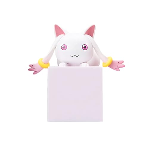 Xinnice KanameMadoka Anime Figur Kyuubey Cartoon Statue Modell AkemiHomura Actionfigur Auto Desktop Dekoration Geschenk für Anime Fans, 9cm von Xinnice