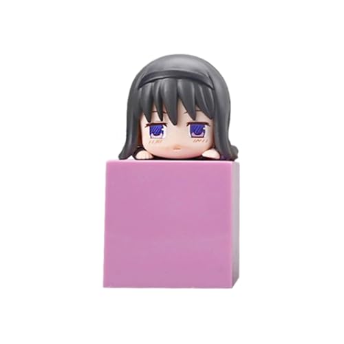 Xinnice KanameMadoka Anime Figur Kyuubey Cartoon Statue Modell AkemiHomura Actionfigur Auto Desktop Dekoration Geschenk für Anime Fans, 9cm von Xinnice