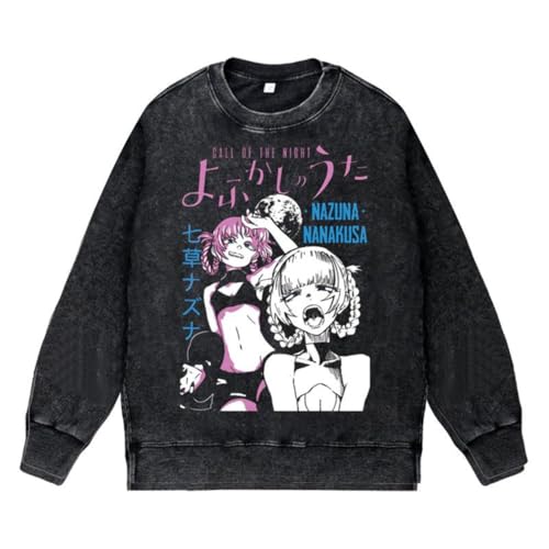 Xinnice Nanakusa Nazuna Kapuzenpullover Jungen Anime Vintage Washed Sweatshirt Nanakusa Nazuna Merch Langärmelige Pullover Xinnice Nanakusa Nazuna Kapuzenpullover Jungen Anime Vintage Washed Sweatshirt Nanakusa Nazuna Merch Langärmelige Pullover von Xinnice