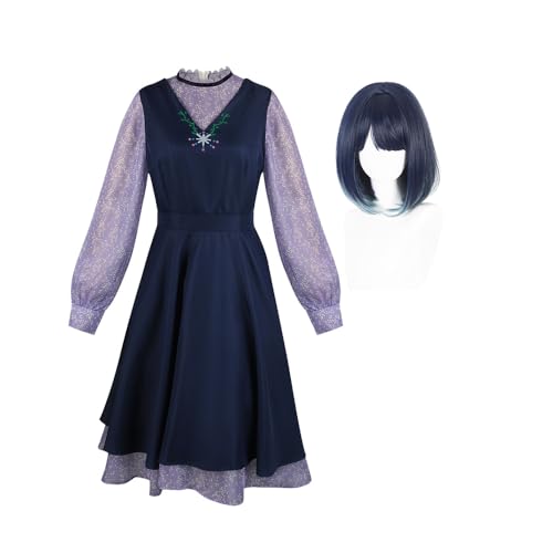 Xinnice Oshi no Ko Anime Cosplay Set, Akane Kurokawa Uniform/Kleid für Damen, Anime Oshi no Ko Cosplay Perücke, Halloween Karneval Party Kostüm von Xinnice