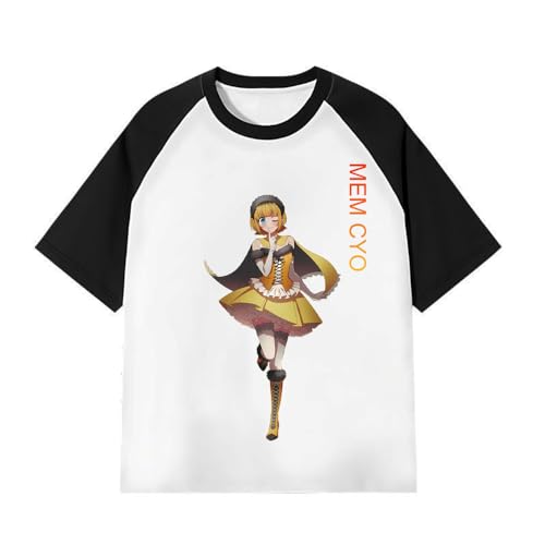 Xinnice Oshi no Ko Anime Druck T-Shirt Unisex Hoshino Ai Round Neck Top Hoshino Rubi Sommer Anime Kurzarm Cartoon Lässiges T-Shirt für Teenager von Xinnice