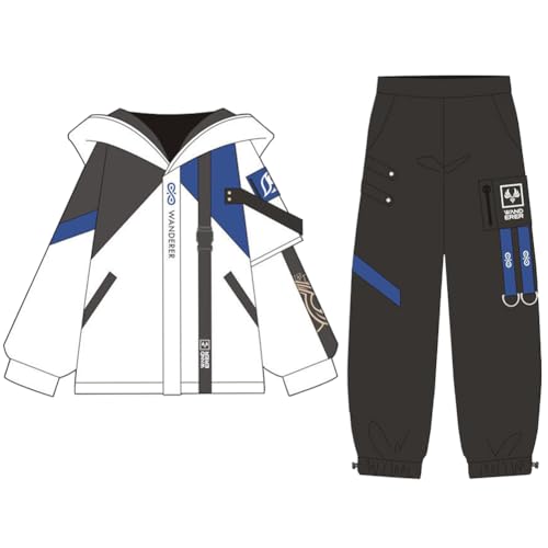 Xinnice Wanderer Anime Kostüm Hoodie Kapuzenjacke mit Reißverschluss Hip-Hop Moden Jacke und Hose Set Kunikuzushi Cosplay Kleidung Halloween,Comic-Con von Xinnice