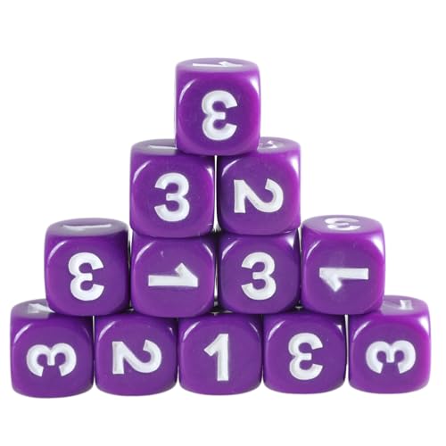 13mm Zices Set Bunfle Sechs Sided Würfel Würfel Mit Großen Zahlen Spielen Runde Block Kinder Mathematikunterricht Bildungsspielzeug von Xinsheinelry