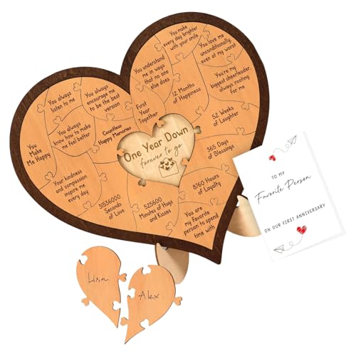 Geschnitztes Holz Liebe Herz Puzzle Souvenir Geschenk Für Paar von Xinsheinelry