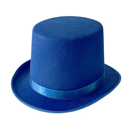 Modischer britischer flacher Hut für Magier-Kostüm, Aufführungen, Theateraufführungen, Musikalien, Zylinderhüte für Erwachsene, Kinder, Zylinderhüte für Herren, Zylinderhüte für Damen, Steampunk-Hüte von Xinsheinelry