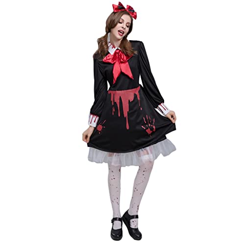 Xinsheinelry Halloween Cosplay Bloody Dressing Up Constumes Kleidung Film Rolle Bloodsta von Xinsheinelry