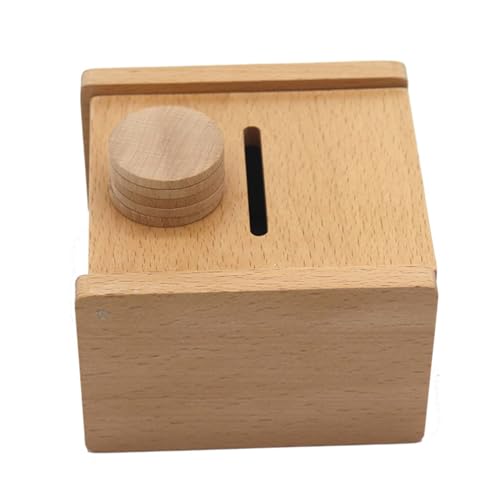 Xinsheinelry Pädagogische Puzzle Box Holzschublade Münzspielzeug Vorschul Sinnesunterricht Lehrmittel Mädchenspaß von Xinsheinelry