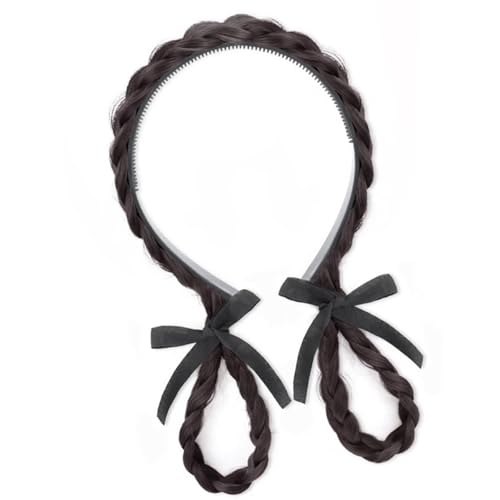 Xinsheinelry Schöne Hasenohren Hair Hoop Mit Geflochtenen Kindern Kostüm Stilvolle Stirnbänder Für Kinder Und Erwachsene von Xinsheinelry