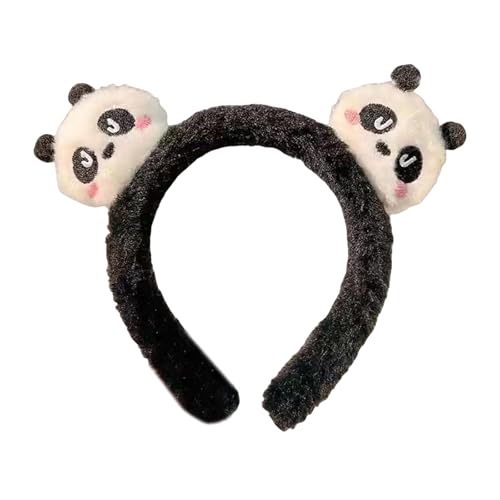 Xinsheinelry Weiche Plüschpanda Haarzubehör Cartoon Stirnband Weiches Haarband Kostüm Haardekoration Für Frauen Und Tierliebhaber von Xinsheinelry