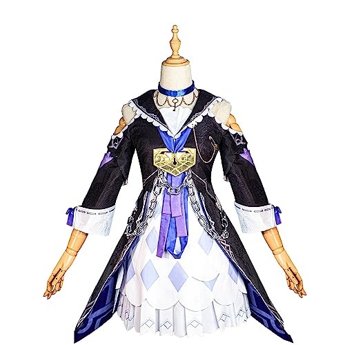 XiongXiongLe Honkai Star Rail Herta Cosplay-Kostüm, komplettes Set für Damen, Halloween-Kleid, Uniform, Anzug mit Hut für Erwachsene, Damen, Party, Festival, Comic-Con, Weihnachten von XiongXiongLe