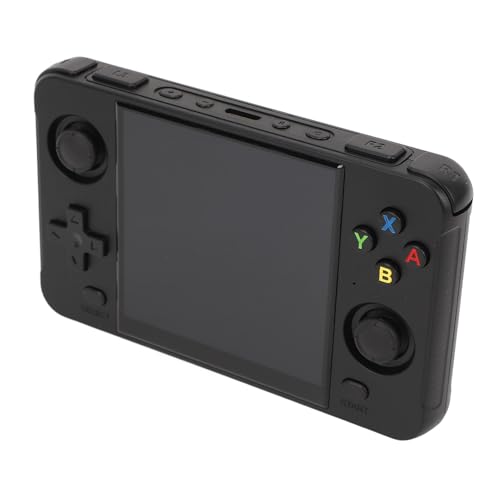 Xiuganpo Handheld-Spielekonsole, 4-Zoll-IPS-Bildschirm Open-Source-Retro-Gaming-Konsole, 16G 64G Speicherkarten, 4000 MAh 8 Stunden Akku, Unterstützt 11 Emulatorspiele für Gamer und (Black) von Xiuganpo