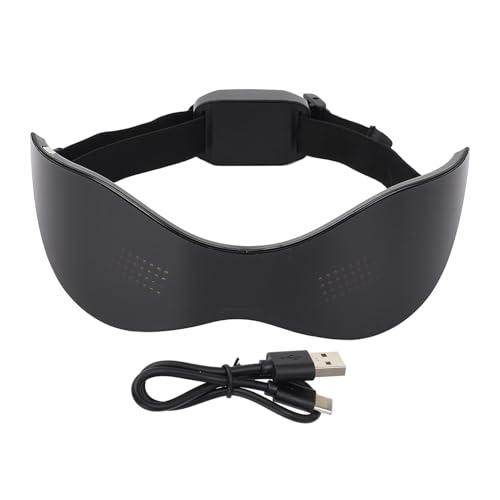 Xiuganpo Party-LED-Brille, Anpassbare Leuchtbrille, Wiederaufladbare, Programmierbare -Cosplay-Partygeschenke für die Halloween-Cosplay-Partybar, Textanimations-Bild-Equalizer-Display von Xiuganpo