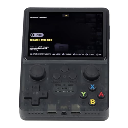 Xiuganpo R35s Handheld-Videospielkonsole. 3500-mAh-Retro-Spielekonsolen für -Systeme, Tragbarer Game-Player mit 3,5-Zoll-IPS-Bildschirm, 4.2-Akku, TV-Ausgang, 6900 Spielen (128GB) von Xiuganpo