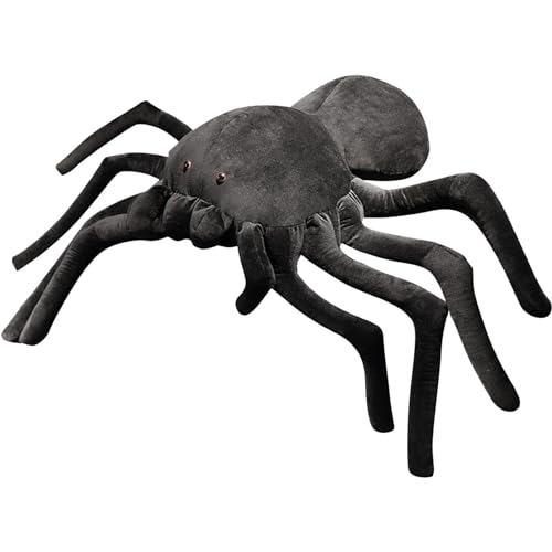 Xiwhuua Halloween Spinne Plüsch | Lebensechte Spinne Plüschtier Kuscheltiere Simulation Spinne Wurfkissen Kuscheltier Spinne Kreatives Lustiges Te-ase Toy 40x25cm von Xiwhuua