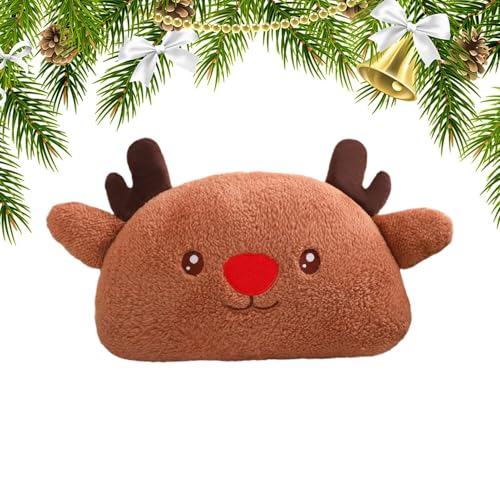 Xiwhuua Weihnachtsplüsch, Weihnachtsmannpuppe,Süßes Plüschkissenspielzeug - Weiches Stofftier-Kuschelkissen, weihnachtliches Tafelaufsatz-Sofakissen für Home Business Shop von Xiwhuua