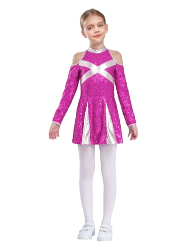 Xnihocha Cheerleaders Kostüm Kinder Mädchen Kostüm Cheerleaders Uniform Pompon Kleid Kinderkostüm Halloween Karneval Maskerade 6-16 Jahre Hot Pink 170 Xnihocha Cheerleaders Kostüm Kinder Mädchen Kostüm Cheerleaders Uniform Pompon Kleid Kinderkostüm Halloween Karneval Maskerade 6-16 Jahre Hot Pink 170 von Xnihocha
