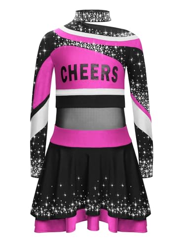 Xnihocha Cheerleaders Kostüm Pompom Kinder Mädchen Kleid Cheerleaders Oberteil und Rock Tanz Kostüm Pom-Pom Mädchen Cosplay Karneval Halloween Fest 110-164 Hot Pink 158-164 Xnihocha Cheerleaders Kostüm Pompom Kinder Mädchen Kleid Cheerleaders Oberteil und Rock Tanz Kostüm Pom-Pom Mädchen Cosplay Karneval Halloween Fest 110-164 Hot Pink 158-164 von Xnihocha