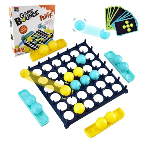 XoeLLe Bounce Off Party Game Jumping Ball Spiele, High Bouncing Ball Tischspiel Abprallen Party-Spiel Tabletop Ping Pong Spiele Desktop Bouncing Spielballspiel Game Hüpfball Brettspiele von XoeLLe