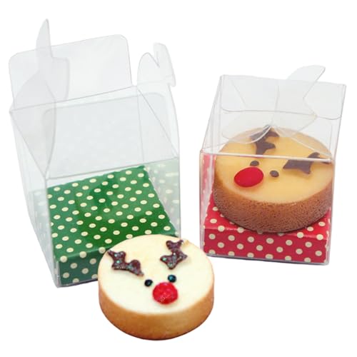 Xoeryoy 2pcs Dollhouse Miniaturen Harz Weihnachtskuchen Miniaturen Essen mit klarem Box Realistic Back Food Dollhouse Accessoires zur Ausstellung Xoeryoy 2pcs Dollhouse Miniaturen Harz Weihnachtskuchen Miniaturen Essen mit klarem Box Realistic Back Food Dollhouse Accessoires zur Ausstellung von Xoeryoy