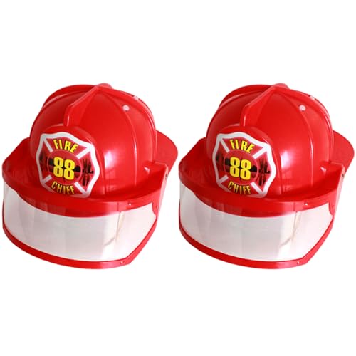 Xoeryoy 2pcs Feuerwehrmütze für verstellbare Kunststoff -Feuerwehrhelm für Kinder mit Sicherheitsbrillen Feuerwehrmützen für Kinderkleid, Cosplay, Rollenspiel Xoeryoy 2pcs Feuerwehrmütze für verstellbare Kunststoff -Feuerwehrhelm für Kinder mit Sicherheitsbrillen Feuerwehrmützen für Kinderkleid, Cosplay, Rollenspiel von Xoeryoy
