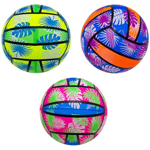 Xoeryoy 3pcs kleine Strandbälle für Kinder, 9 Zoll aufblasbarer Poolvolleyball, weiche elastische PVC -Wasserspielzeug für Sommersch Xoeryoy 3pcs kleine Strandbälle für Kinder, 9 Zoll aufblasbarer Poolvolleyball, weiche elastische PVC -Wasserspielzeug für Sommersch von Xoeryoy