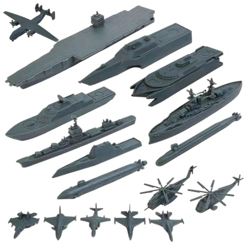 Xoeryoy Battleship Toy 17pcs/Set Realistic Proportional Toy Battleship Set umfasst Schiffe und Flugzeuge Bildungs- und Feinmotorische Geschenke für Kinder, Gray && Xoeryoy Battleship Toy 17pcs/Set Realistic Proportional Toy Battleship Set umfasst Schiffe und Flugzeuge Bildungs- und Feinmotorische Geschenke für Kinder, Gray && von Xoeryoy