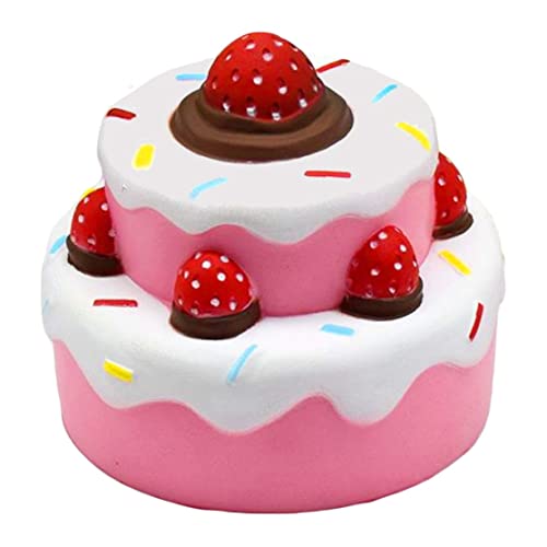 Xoeryoy Jumbo Duft langsam aufsteigender Cheeki Strawberry Cake Kawaii Spielzeug für Kinder und Erwachsene, (.) von Xoeryoy