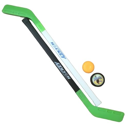 Xoeryoy Kinder Hockey Set Street Floor Training Kids Hockey Stick mit 2 Bällen für Kinder Jungen und Mädchen Innen im Freien, Grün Xoeryoy Kinder Hockey Set Street Floor Training Kids Hockey Stick mit 2 Bällen für Kinder Jungen und Mädchen Innen im Freien, Grün von Xoeryoy