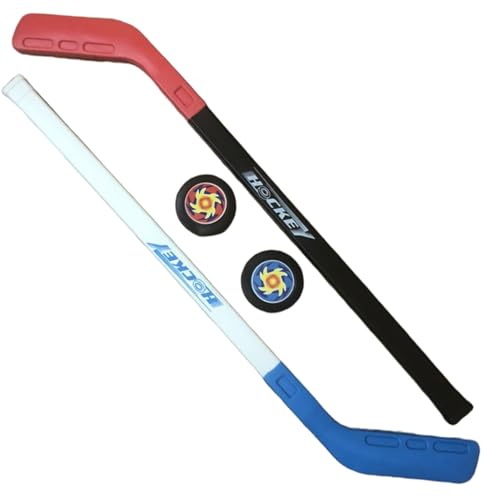Xoeryoy Kinder Hockey Set Street Floor Training Kids Hockey Stick mit 2 Bällen für Kinder Jungen und Mädchen Innen im Freien, blau Rot Xoeryoy Kinder Hockey Set Street Floor Training Kids Hockey Stick mit 2 Bällen für Kinder Jungen und Mädchen Innen im Freien, blau Rot von Xoeryoy