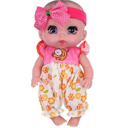 Xoeryoy Mini -Babypuppen mit großen Augen 6 realistische Babypuppen mit Kleidung und Bogenstirnbandgelenk beweglicher PVC winzige Babypuppe, Geschenke für Mädchen Xoeryoy Mini -Babypuppen mit großen Augen 6 realistische Babypuppen mit Kleidung und Bogenstirnbandgelenk beweglicher PVC winzige Babypuppe, Geschenke für Mädchen von Xoeryoy
