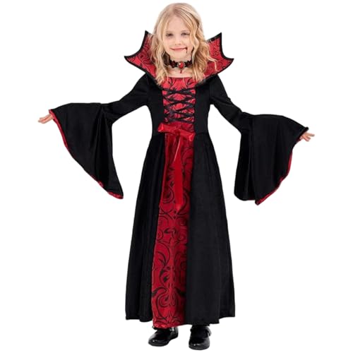 Xoeryoy Vampirkostüm für Mädchen Gothic Royal Vampire Kostüm Kinder für Dress -up -Party, Cosplay, Themenparty, s Xoeryoy Vampirkostüm für Mädchen Gothic Royal Vampire Kostüm Kinder für Dress -up -Party, Cosplay, Themenparty, s von Xoeryoy