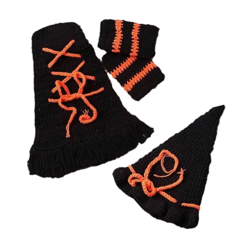 Halloween-Baby-Foto-Kostüm-Set mit Hexenkappen, Umhang, Socken, weiches Zauberer-Kostüm für Festival, Neugeborene, Fotografie, Halloween, Baby-Foto-Requisiten Halloween-Baby-Foto-Kostüm-Set mit Hexenkappen, Umhang, Socken, weiches Zauberer-Kostüm für Festival, Neugeborene, Fotografie, Halloween, Baby-Foto-Requisiten von Xoktlde