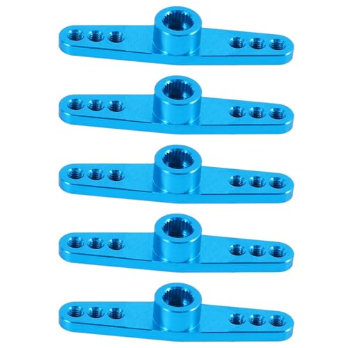 Xptieeck 5X 25T Lenkservo Arm Horn Metall Vollgas Teile Doppel Lenker für Futaba Blue von Xptieeck