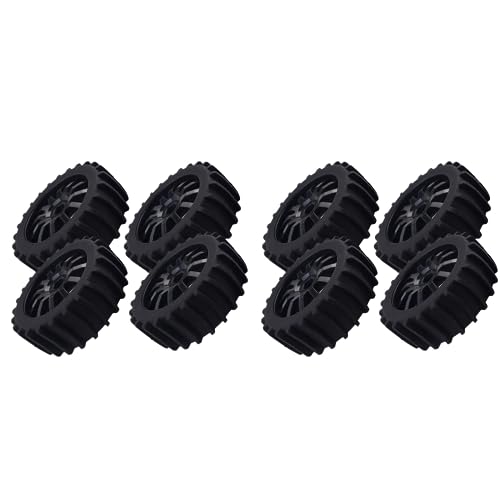 Xptieeck 8 Stücke 1/8 RC Offroad Schnee Sand Paddel Reifen Reifen Rad für Baja, Schwarz von Xptieeck