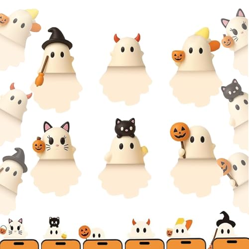 Ghostees Mystery Phone Buddy,Ghoste Mystery Phones Decoration,Cute Halloween Phones Decorations,Mini Phone Figure Surprise Toy,Stick-On Phone Toppers Figurines,Applicable to All Models of Mobile Phone Ghostees Mystery Phone Buddy,Ghoste Mystery Phones Decoration,Cute Halloween Phones Decorations,Mini Phone Figure Surprise Toy,Stick-On Phone Toppers Figurines,Applicable to All Models of Mobile Phone von Xpwghap