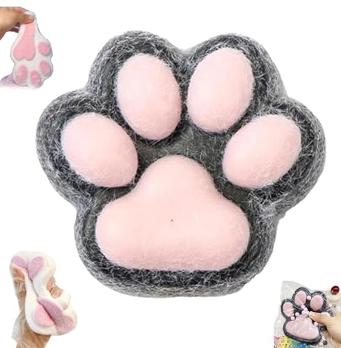 Taba Squishy Paw Big, Handgemachtes Taba Squishy Big Cat Paw Squeeze Toys, Cat Paw Anti Stress Bälle, Cat Squishy Quetschspielzeug, Handgemachtes Squishy-Spielzeug Aus Silikon Zum Stressabbau von Xpwghap