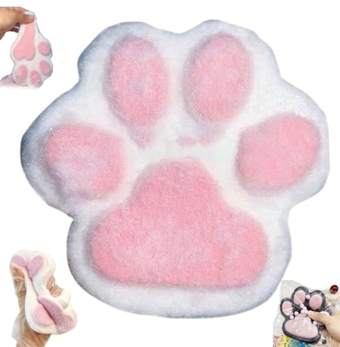 Xpwghap Taba Squishy Paw Big, Handgemachtes Taba Squishy Big Cat Paw Squeeze Toys, Cat Paw Anti Stress Bälle, Cat Squishy Quetschspielzeug, Handgemachtes Squishy-Spielzeug Aus Silikon Zum Stressabbau von Xpwghap