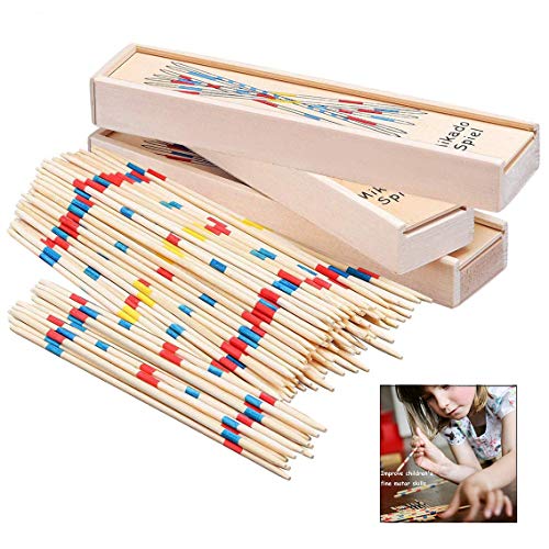 Xrten 155 Stücke Holz Pick-up Sticks, Klassische Pickup Spiel, Outdoor Familienspiel Geschenkidee Xrten 155 Stücke Holz Pick-up Sticks, Klassische Pickup Spiel, Outdoor Familienspiel Geschenkidee von Xrten