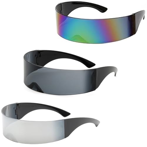 Xrten Space Brille Alien Brillen Set,Schnelle Brille,3 Stück Futuristische BrilleSilber Rave,Fun Glasses Space Brille Alien Brille für Weihnachten Brillen Set,Party,Fun Glasses Rollenspiel Xrten Space Brille Alien Brillen Set,Schnelle Brille,3 Stück Futuristische BrilleSilber Rave,Fun Glasses Space Brille Alien Brille für Weihnachten Brillen Set,Party,Fun Glasses Rollenspiel von Xrten