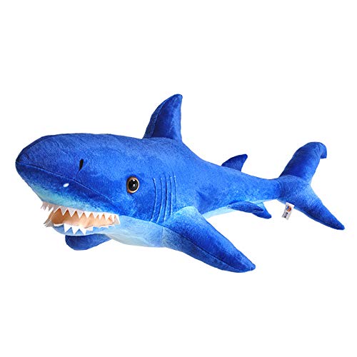 Xshelley Hai Plüsch Spielzeug Gefüllte Spielzeug Geschenke für Kinder Meerestiere Blau (80 cm) von Xshelley