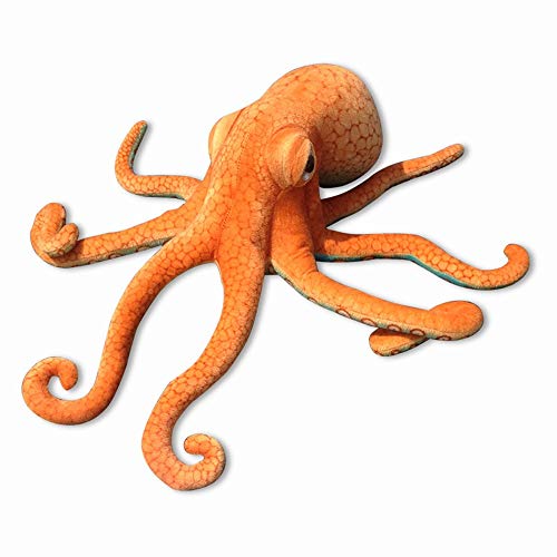 Xshelley Oktopus Plüschtiere, Plüsch-Marine-Tiere füllen Spielzeug, Kindergeschenke, Meerestiere Orange (50cm) von Xshelley