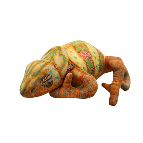 Xshelley Simulation Chameleon gefülltes Plüsch Spielzeug, Chameleon Echse gefülltes Tier Spielzeug, Iguane Plüsch Puppen, Wildlife Spielzeug Geschenke für Kinder (55 cm) von Xshelley