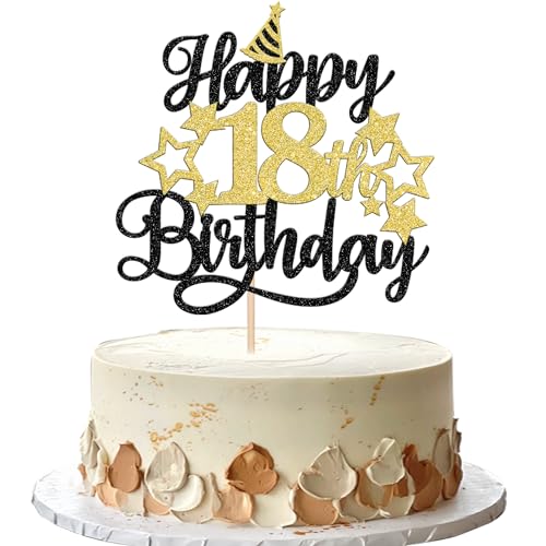 Xsstarmi 1 Packung Tortendeko 18. Geburtstag Tortenaufsatz Glitzer Stern Ein Hoch auf 18 Jahre Kuchen Pick Happy 18th Birthday Kuchen dekorationen für Fabulous 18. Geburtstag Party Zubehör Xsstarmi 1 Packung Tortendeko 18. Geburtstag Tortenaufsatz Glitzer Stern Ein Hoch auf 18 Jahre Kuchen Pick Happy 18th Birthday Kuchen dekorationen für Fabulous 18. Geburtstag Party Zubehör von Xsstarmi