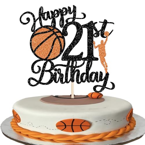 Xsstarmi 1 Packung Tortendeko 19. Geburtstag Tortenaufsatz Glitzer Basketballspieler Kuchen Topper für Einundzwanzigster Geburtstag Zubehör für Party Kuchen Dekorationen Xsstarmi 1 Packung Tortendeko 19. Geburtstag Tortenaufsatz Glitzer Basketballspieler Kuchen Topper für Einundzwanzigster Geburtstag Zubehör für Party Kuchen Dekorationen von Xsstarmi