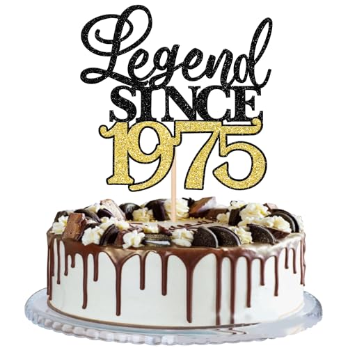 Xsstarmi 1 Packung Tortendeko 50. Geburtstag Tortenaufsatz Glitzer Fabelhaft 50 Kuchen Pick Legend Since 1975 Kuchen dekorationen für 50. Geburtstag Hochzeitstag Party Zubehör Schwarz Gold Xsstarmi 1 Packung Tortendeko 50. Geburtstag Tortenaufsatz Glitzer Fabelhaft 50 Kuchen Pick Legend Since 1975 Kuchen dekorationen für 50. Geburtstag Hochzeitstag Party Zubehör Schwarz Gold von Xsstarmi