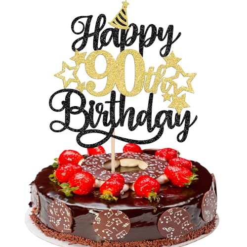 Xsstarmi 1 Packung Tortendeko 90. Geburtstag Tortenaufsatz Glitzer Stern Ein Hoch auf 90 Jahre Kuchen Pick Happy 90th Birthday Kuchen dekorationen für Fabulous 90. Geburtstag Party Zubehör Xsstarmi 1 Packung Tortendeko 90. Geburtstag Tortenaufsatz Glitzer Stern Ein Hoch auf 90 Jahre Kuchen Pick Happy 90th Birthday Kuchen dekorationen für Fabulous 90. Geburtstag Party Zubehör von Xsstarmi