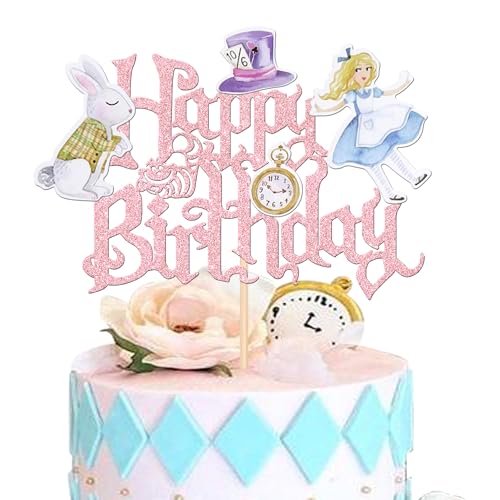 Xsstarmi 1 Packung Tortendeko Alice-Geburtstagskuchenaufsatz mit Schmetterlingsschlüssel magischer verrückter Hutmacher Kuchenaufsatz für Alice im Wunderland-Thema Geburtstagsparty Kuchendekoration Xsstarmi 1 Packung Tortendeko Alice-Geburtstagskuchenaufsatz mit Schmetterlingsschlüssel magischer verrückter Hutmacher Kuchenaufsatz für Alice im Wunderland-Thema Geburtstagsparty Kuchendekoration von Xsstarmi