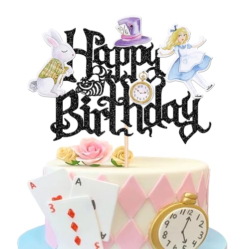 Xsstarmi 1 Packung Tortendeko Alice im Wunderland-Geburtstagskuchenaufsatz Schlüssel verrückter Hutmacher Kuchenspieß für Alice im Wunderland-Thema Babyparty Geburtstagsparty Kuchendekoration Schwarz Xsstarmi 1 Packung Tortendeko Alice im Wunderland-Geburtstagskuchenaufsatz Schlüssel verrückter Hutmacher Kuchenspieß für Alice im Wunderland-Thema Babyparty Geburtstagsparty Kuchendekoration Schwarz von Xsstarmi